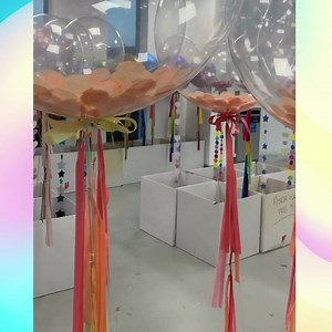 3 comments | Our personalised confetti-filled balloons are delivered inflated with helium to an address of your choice, making them the perfect gift! ⁠  Our balloons are filled with helium and arrive inflated within England to an address of your choice, on your chosen date 拾 | Bubblegum Balloons | Facebook