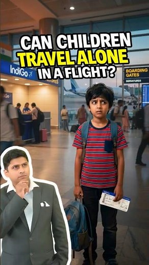 Can Kids Travel Alone in Flights? 😳✈️#traveltips #kids #flightupdate #flight #children