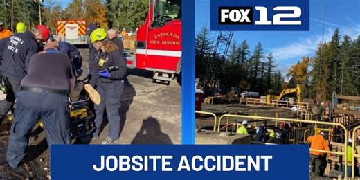 Construction worker hospitalized after rescue at Estacada jobsite