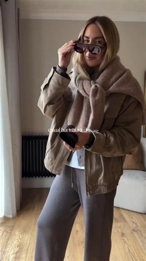 Fall Layers: Greys, Beige, And Tan Sneakers #streetstyle #fallfashion #ootd #outfitideas