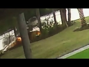 Fire pit explosion caught on camera