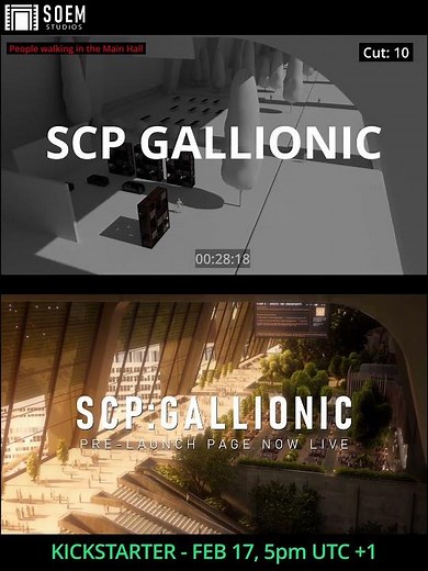Side by side comparison between the Animatic and Teaser for SCP:GALLIONIC