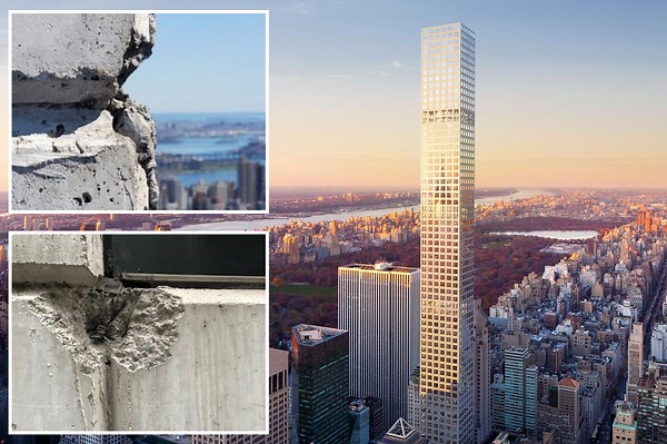 Experts fear notorious Billionaires’ Row monolith could rain ‘chunks of concrete’ on NYC if cracks not addressed: report