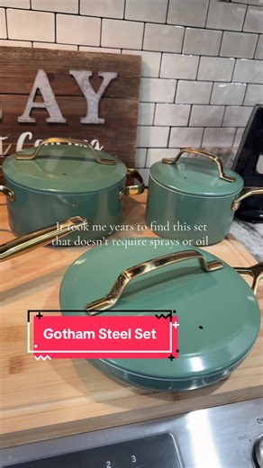 @Gotham Steel cookware is a perfect solution to healthier cooking! Love a good set of pots and pans! #gothamsteel #cookware #potsandpans #tiktokshopjumpstartsale #loveatfirstfind