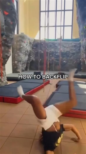 Seven Wade on Instagram: "Learn backflip the safe way😅 #fitness #backflip"