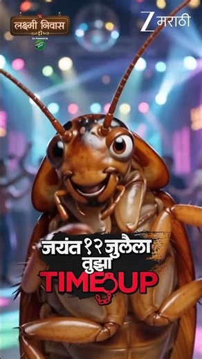 Cockroach ही वाट पाहतायत जयंतच्या Timeup ची | 'लक्ष्मी निवास' | 12 जुलै | 1.30 PM ‪@zeemarathi‬