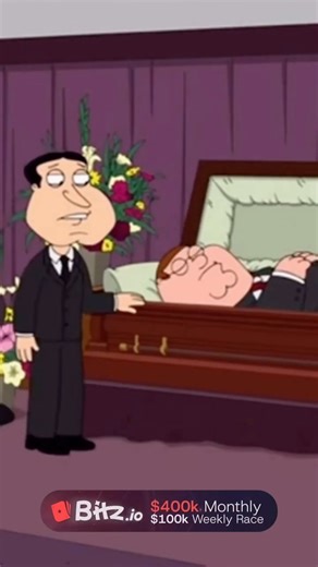 Loop Frame on Instagram: "(Season3, Episode6) Episode: Death Lives Show: Family Guy After Peter is declared legally dead due to a paperwork mix-up, the Griffin family holds a funeral in his honor — complete with somber music, awkward speeches, and people pretending they liked him. While Lois mourns and the town pays its respects, Peter secretly attends his own funeral in disguise, shocked to hear what everyone really thinks of him. The moment swings between dark humor and absurdity as Peter real