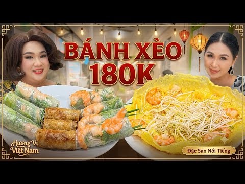 Vietnamese Savory Pancake (Banh Xeo) 180k VND per piece | Phuc An & Co U Hoan Hot | Banh Xeo Dinh...