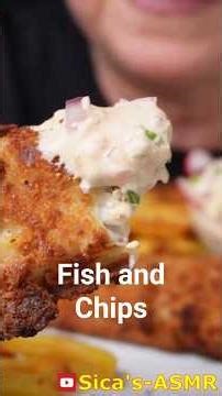 Fish and Chips #asmr #shorts #fish #chips #eatingsounds #asmrsounds