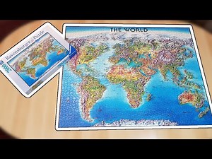 Ravensburger puzzle 2000 - World map (Timelapse)
