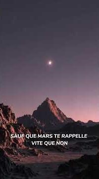 MARS te ment pendant 1 SECONDE !