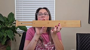 Drawer Divider, Adjustable Bamboo Kitchen Drawer Organizer, Spring Loaded Drawer Organizer, Dresser Separators for Kitchen, Bathroom, Clothes, Office Desk Storage (Natural, 4 Pack Large)