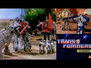 Amazing transformers classics G1 toy commercial Generation one tv advert dinobots gold box UK Europe