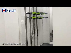 Aluminium Profile Automatic Powder Coating Booth System with Gun sensor start/stop system
