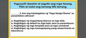 Ano ang kahalagahan ng "Page Design/Theme" sa presentation soft... | Filo