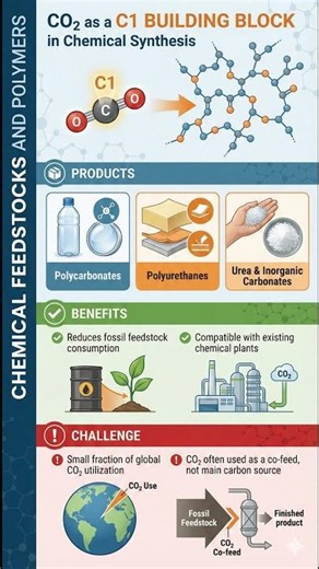 CO₂ Utilization: Chemical Synthesis #carboncapture #carbon #sustainability #ccus #co2 #futuretech