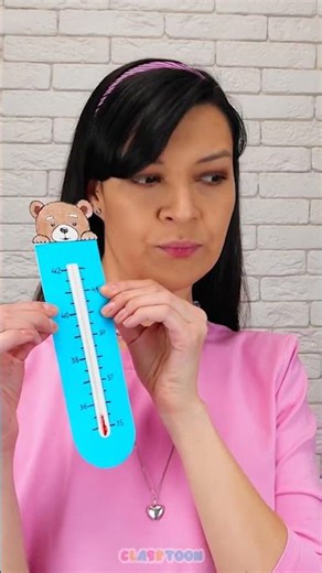 The Most Caring DIY: A Thermometer for Her Best Friend! 🥰🎨#diy #shorts