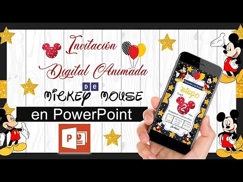 ✨Como HACER una INVITACIÓN ANIMADA de Mickey Mouse