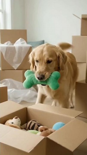 Tucker’s Big Move to a New Home! 🐶🏡 | Golden Retriever Adventure#shorts #viral #trending #love