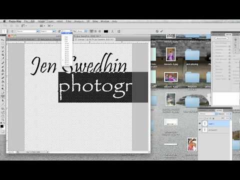 Creating a watermark in Photoshop