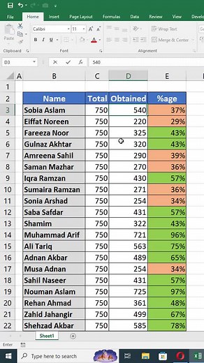 Conditional Formatting in Excel: Highlight Pass/Fail