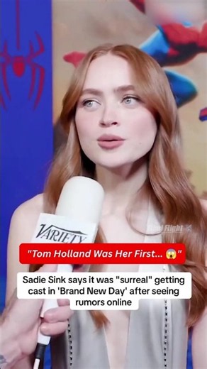 Sadie Sink Reveals Tom Holland Was Her First Spider-Man ❤️