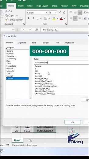 Custom Number Formatting in Excel #exceltips #exceltricks #excel #customnumberformat