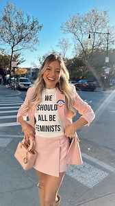 pink is optional 💖🎀 voting is not! strut your way to the polls and VOTE like a woman! ✨🗳️🩵 | Rachel Martino