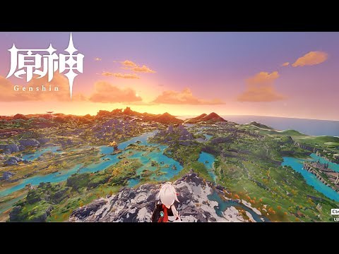 【原神】4Kウルトラワイドモニターで見る霧が晴れた原神世界【Genshin Impact】