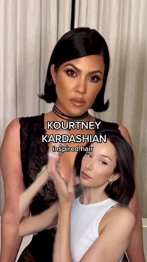 Kourtney Kardashian Inspired Hair Tutorial