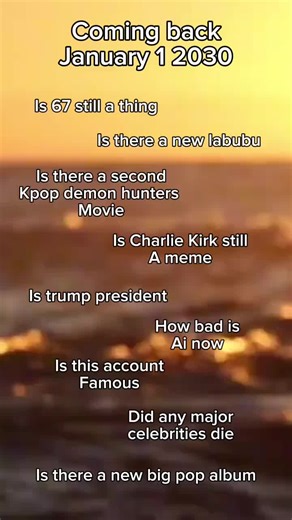 Coming back in 2030.. | coming back in 2025