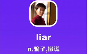 liar：骗子，说谎