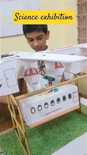 advance aeroplane with disaster management science project | science exhibition project idea
