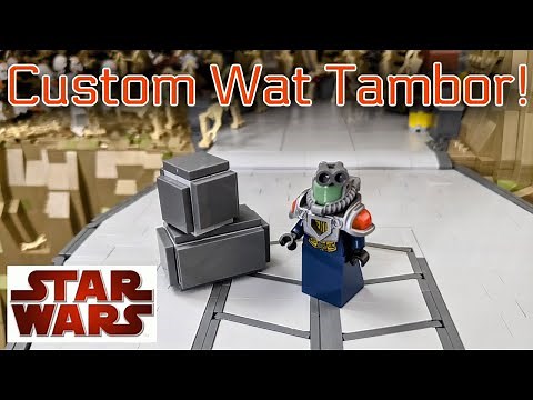 LEGO Star Wars Custom Wat Tambor Tutorial | Plus How To Build My Custom Crates!