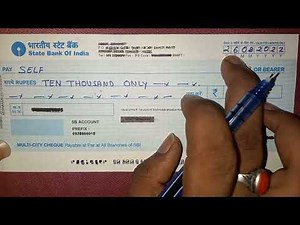 How to fill cheque for Cash withdrawal/sbi cash withdrawal cheque kaise bhren/sbi cheque fill up