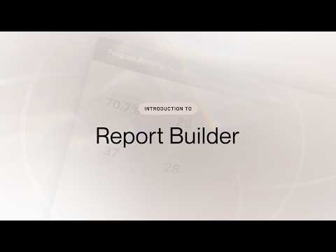 Create and export custom reports in a few clicks