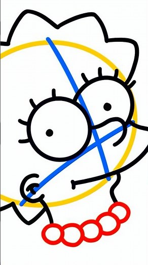 COMO SE DIBUJA A LISA SIMPSON | HOW TO DRAW LISA SIMPSON #dibujos #dibujos #art #drawing
