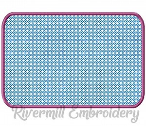 Rectangle Knockdown Stitch W/ Satin Stitch Border Machine Embroidery Design - 4 Sizes - Etsy