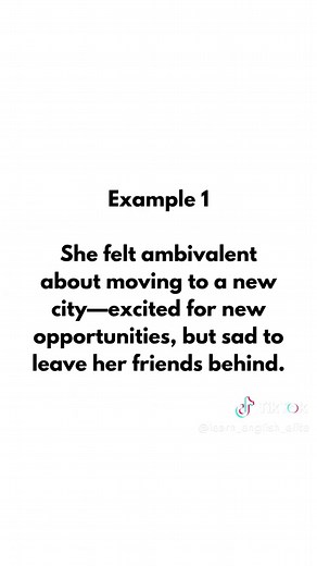 Understand the Meaning of Ambivalent in English