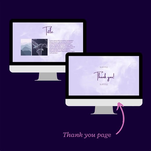 Customizable Purple Presentation Template for Powerpoint and Google Slides! - Etsy