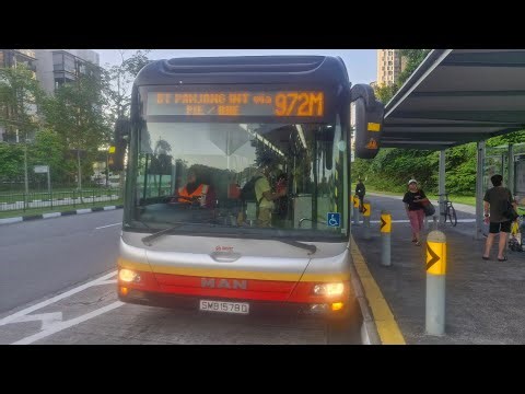 SMRT Bus Service 972M Man NL323F A22 Euro V Batch 3 SMB1578D
