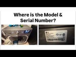 LG Clothes Washer WHERE IS THE MODEL & SERIAL NUMBER?! EASY!