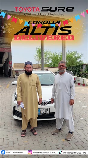 Another happy driver! 🚗✨ Congratulations on your Toyota Altis T-Sure delivery. #toyotakhyber