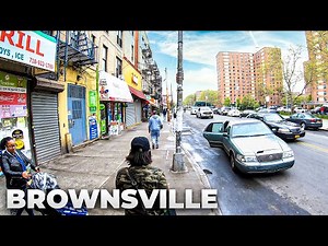 ⁴ᴷ⁶⁰ Walking NYC (Narrated) : Brownsville, Brooklyn Housing Projects