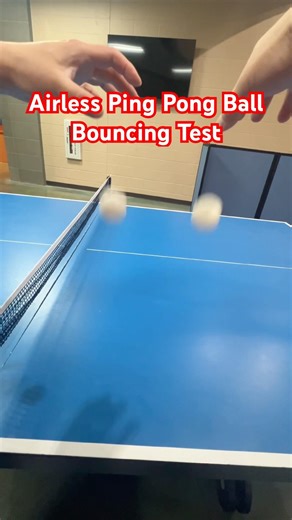 Airless Ping Pong Ball Bouncing Test #pingpong #tabletennis