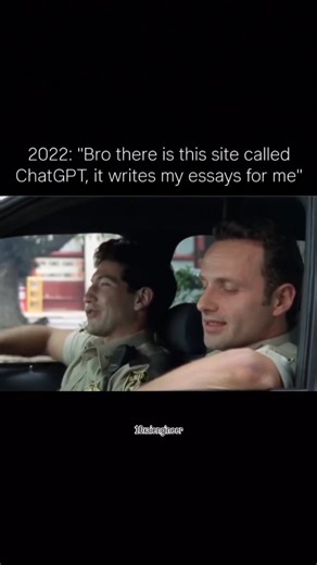 10x AI Engineer on Instagram: "#chatgpt #ai #relatable #reels #sarcasm In 2022, it started as a joke. A website that could write essays, fix grammar, help with homework. Students used it. Creators laughed at it. Professionals ignored it. "It's just a tool," they said. Fast forward a few years. Al didn't arrive with explosions or robots. It came quietly-inside browsers, IDEs, emails, design tools, call centers, trading desks. It didn't replace people overnight; it replaced tasks. Then workflows.