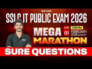 SSLC Public Exam 2026: Mega Marathon | Sure Questions | Xylem SSLC