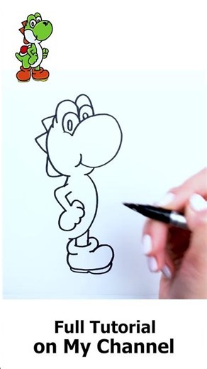 How to Draw Yoshi (Easy!)
