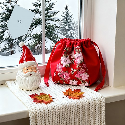 This gift bag template meets all your needs: it's stylish, practical, and easy to make, giving even small items a special touch of ceremony. Give it a try! 拾bit.ly/47H3CyK | Bricheoo Sewing | Facebook