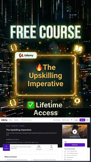 The Upskilling Imperative✨ Free Udemy Course 2026 #freecourses #freeonlinecourses #udemyfree